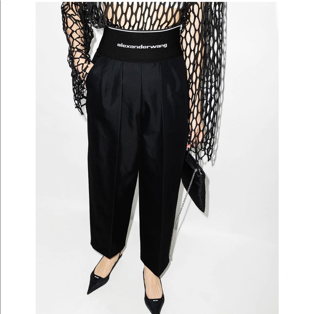 ALEXANDER WANG Carrot Pants With Zipper And Logo Elastic